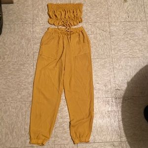 Yellow two piece set